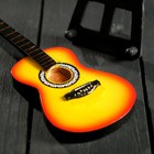 Гитара сувенирная "Акустическая" жёлтая, на подставке 24х8х2 см - Фото 4