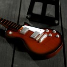 Гитара сувенирная Les Paul, на подставке, 24×8×2 см, коричнево-белая 4580696 - фото 16532496