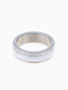 Кольцо керамическое «Инь-Ян», белое в серебре, 17.5 размер 4984740