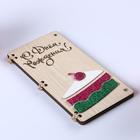 Открытка-конверт на магнитах "С Днём Рождения!" торт - фото 53003285