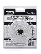 Бордюрная лента Unibob, для ванн и раковин, самоклеящаяся, 60 мм × 3.35 м, белая - Фото 1