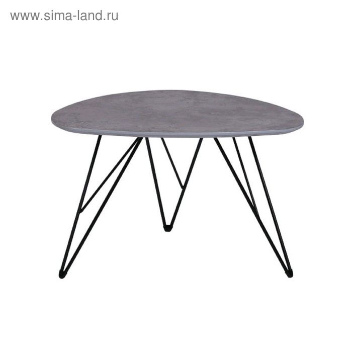 Журнальный стол Triangle, 60x38x40 см, цвет светло-серый, чёрный - Фото 1