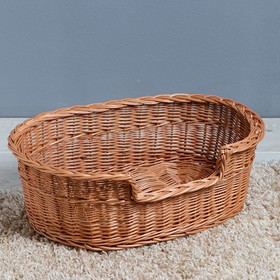 

Лежанка для собак и кошек, натуральная лоза, 51 х 34 х 18 см