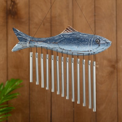 Музыка ветра «Рыбка», 30×2×45 см, алюминий