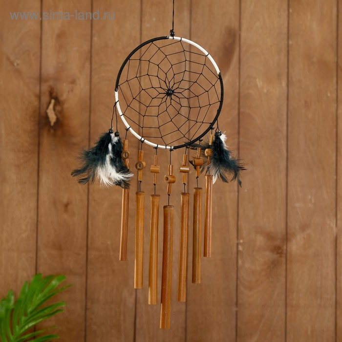 Музыка ветра «Ловец снов», 16×1×55 см, бамбук, МИКС
