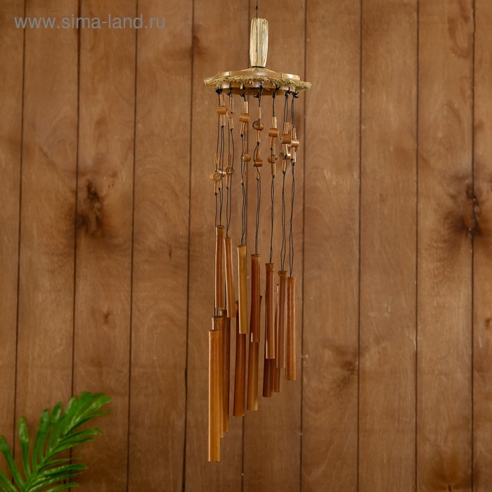 Музыка ветра "Умиротворение" бамбук 15х15х60 см - Фото 1
