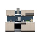Кухня «Модена» со столешницей, размер 2.0 м, материал ЛДСП, цвет дуб молочный / венге цаво - фото 297572939