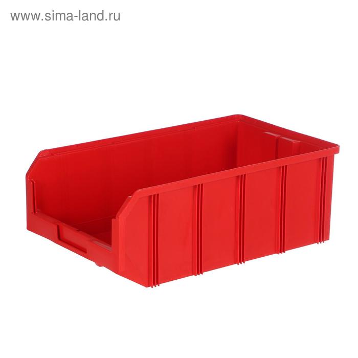 V-4, красный Пластиковый ящик 502х305х184 - Фото 1