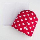 Комплект для девочки (шапка, снуд), цвет малиновый, размер 52-54 - фото 809437804