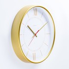 Часы настенные, серия: Интерьер "Эдит" d=30.5 см, золото - фото 9564078