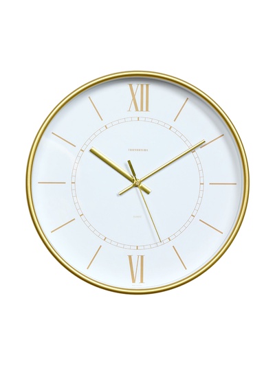 Часы настенные, серия: Интерьер "Эдит" d=30.5 см, золото