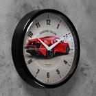 Часы настенные, серия: Интерьер, "Гоночный автомобиль", d-22.5 см, красный - фото 6296624