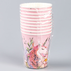 Стакан одноразовый бумажный "Единорожка", 250 мл - Фото 5
