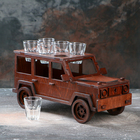 Мини-бар деревянный "Гелик", тёмный, 35 см - фото 8991381