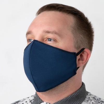 Маска 2х-слойная трикотажная, цвет МИКС