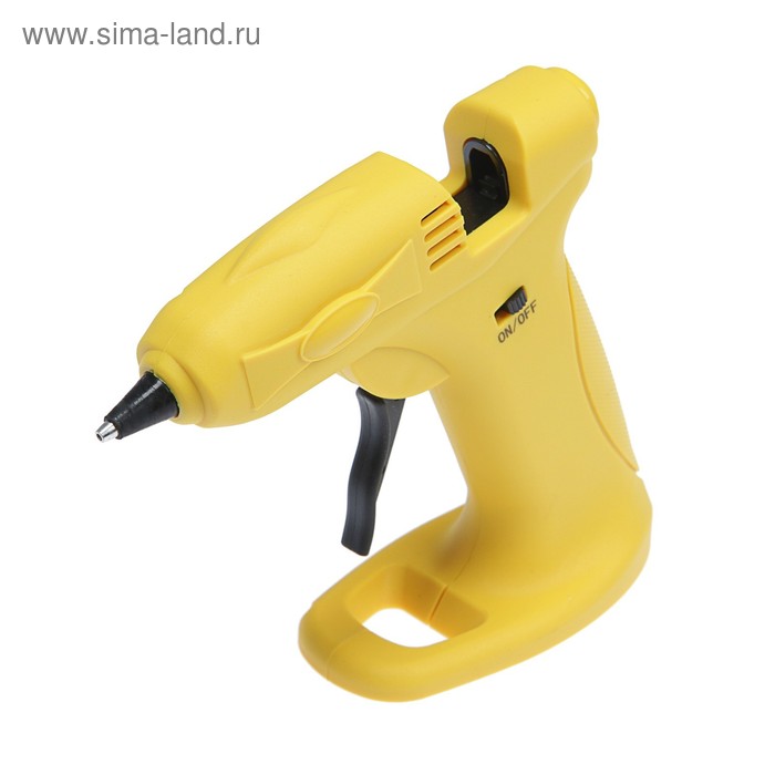 УЦЕНКА Клеевой пистолет ТУНДРА, 12 Вт, аккумулятор 2000 мА, microUSB, 7 мм - Фото 1