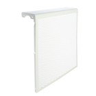 Экран на чугунный радиатор, 490×610×142 мм, 5 секций, металлический, белый - Фото 1