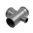 Крестовина канализационная FLEXTRON, 110х110х50 мм, внутренняя, 90°, одноплоскостная, правая 4999855