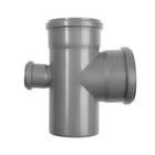 Крестовина канализационная FLEXTRON, 110х110х50 мм, внутренняя, 90°, одноплоскостная, правая 4999855