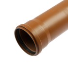 Труба канализационная FLEXTRON, наружная, d=110 мм, толщина 3.2 мм, 1000 мм - фото 318642279