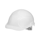 Каска защитная ТУНДРА, для строительно-монтажных работ, с текстильным оголовьем, белая - Фото 1