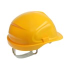 Каска защитная ТУНДРА, для строительно-монтажных работ, с пластиковым оголовьем, желтая - Фото 2