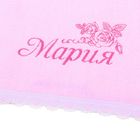 Полотенце с вышивкой 100% хлопок Мария 32*70 см 370гр/м2 - Фото 3