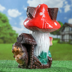 Садовая фигура "Ежик под грибом", 35 см - Фото 2