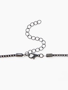 Кулон на цепочке «Утончённость», овалы с цепочкой, чёрно-серый в сером металле, 65 см - Фото 6