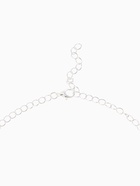 Набор 2 предмета: серьги, колье «Листопад», ромб, изумрудно-белый в серебре, 45 см - Фото 5