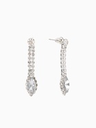 Набор 2 предмета: серьги, колье «Листопад» ромб, цвет белый в серебре, 45 см - Фото 4