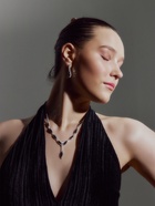 Набор 2 предмета: серьги, колье «Листопад» ромб, цвет сине-белый в серебре, 45 см - Фото 5