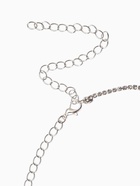 Набор 2 предмета: серьги, колье «Листопад» тонкий ромб, цвет красно-белый в серебре, 45 см - Фото 8