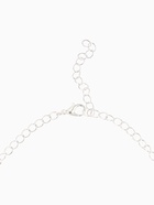 Набор 2 предмета: серьги, колье «Листопад» тонкий ромб, цвет сине-белый в серебре, 45 см - Фото 5