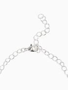 Набор 2 предмета: серьги, колье «Листопад» капли, красно-белый в серебре, 45 см - Фото 5