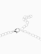 Набор 2 предмета: серьги, колье «Листопад», капли, зелёно-белый в серебре, 45 см - Фото 4