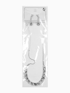 Набор 2 предмета: серьги, колье «Листопад», капли, белый в серебре, 45 см - Фото 10