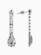 Набор 2 предмета: серьги, колье «Листопад», капли, белый в серебре, 45 см - Фото 5