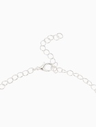 Набор 2 предмета: серьги, колье «Листопад» ромб, цвет красно-белый в серебре, 45 см - Фото 5