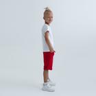 Шорты для мальчика MINAKU: #liberty цвет красный, рост 122 - Фото 2