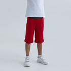 Шорты для мальчика MINAKU: #liberty цвет красный, рост 140 - Фото 4