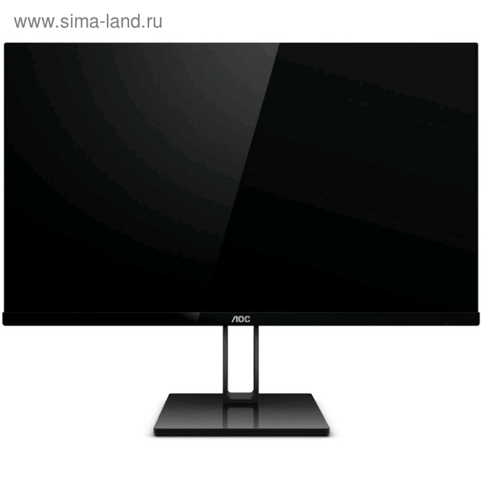 Монитор AOC Value Line 24V2Q(00/01) 23.8", IPS, 1920x1080, 75Гц, 5мс,HDMI, DPort, чёрный - Фото 1