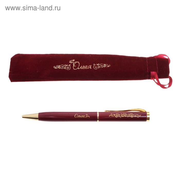 Ручка "Ольга" в бархатном мешочке - Фото 1