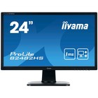 Монитор Iiyama ProLite B2482HS-B1 24", TN, 1920x1080, 60Гц, 1мс, VGA, DVI, HDMI, чёрный - Фото 1