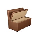 Кухонный диван "Уют-1,2", 1200x550x830, коричневый - Фото 2