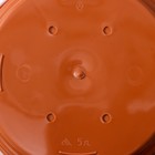 Горшок с поддоном «Виола», 5 л, цвет коричневый - Фото 5
