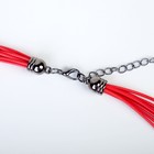 Кулон на шнурке «Африка» прямоугольник, цвет чёрно-красный в золоте, 50см - Фото 2