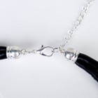 Кулон на шнурке "Магия" ракушка в кольце, цвет коричнево-зелёный в серебре, 45см - фото 25630888