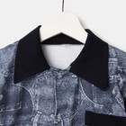Костюм для мальчика «Боинг» (рубашка, шорты) цвет серый/чёрный, рост 116 см - Фото 2