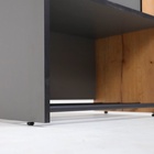 Шкаф 2- х створчатый Ольга-Лофт-3 дуб крафт золотой/темно серый/черный - Фото 6